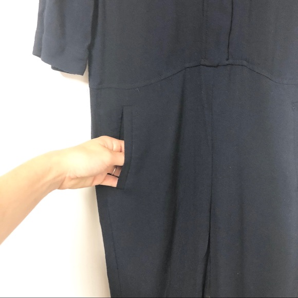 Zara Navy Blue Jumpsuit Size S - Picture 3 of 9